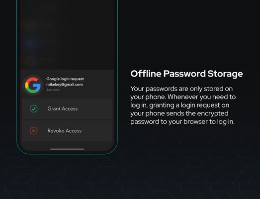 MYKI securely stores your information on your mobile phone