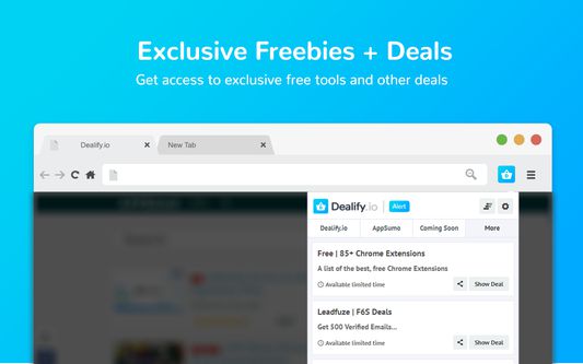 Get access to exclusive freebies and deals