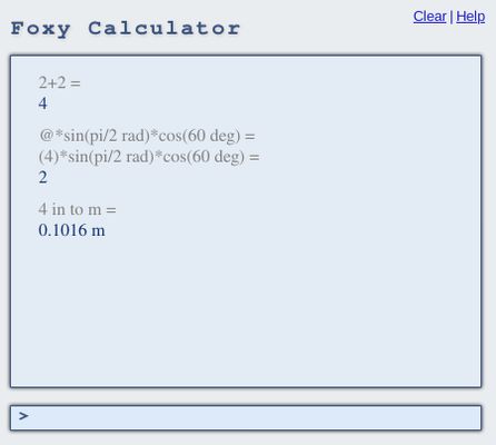 Foxy Calculator Download for Mozilla