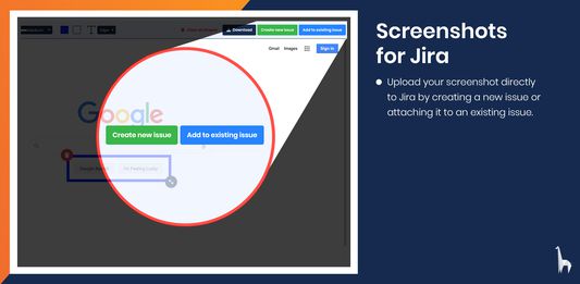 Upload your screenshot directly to Jira by creating a new issue or attaching it to an existing issue.