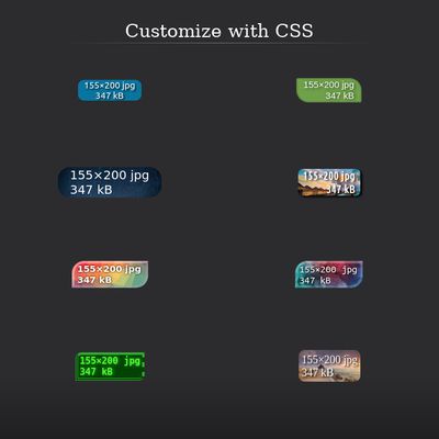 Customize with CSS