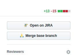 Adds 2 buttons on Github PR page.