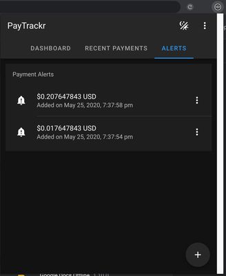 Set up Payment Alerts to get notifications when a certain amount is reached