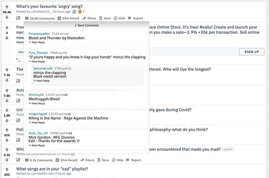 Explore any post's comments and replies without opening new tabs or pages, just hover!