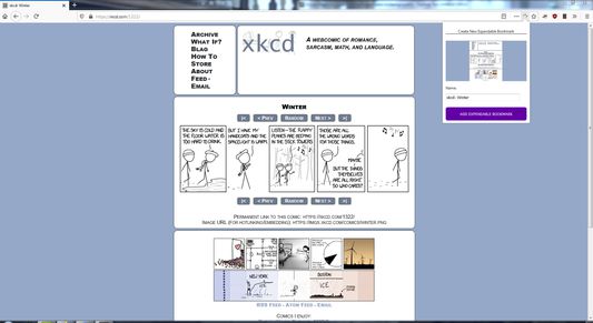 Want to show this great xkcd comic to your partner later? Just click the "Add Expendable Bookmark" button!