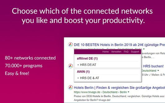 Choose which of the connected networks you like and boost your productivity.