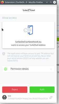 Accept connection from TurtleShell to a website.