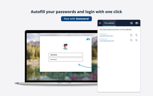 Auto-detect logins and autofill them with one click