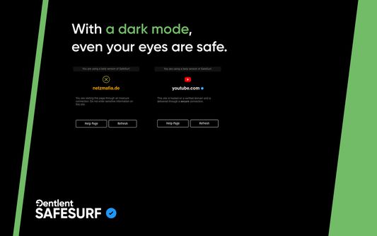 With a dark mode,
even your eyes are safe.