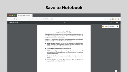 Save to Notebook