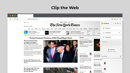 Notebook Web Clipper Screenshot