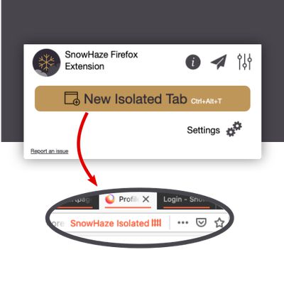 Create fully isolated tabs to separate your activities between tabs. The tabs behave like individual browsers and websites can't see your activities from other tabs.
