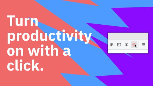 Turn productivity on with a click.