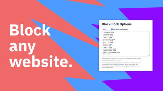 Block any website.