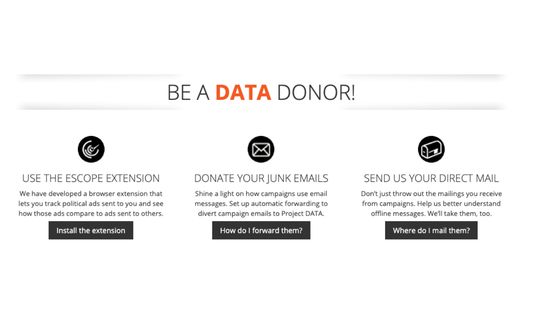 Be a data donor!