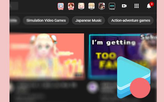 The live and upcoming frames are shown in the youtube top bar.