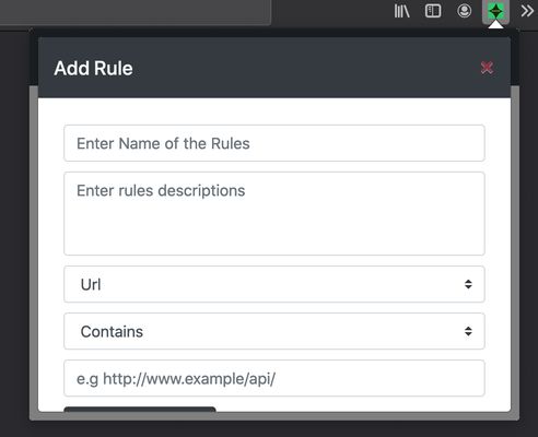 Add new rule page