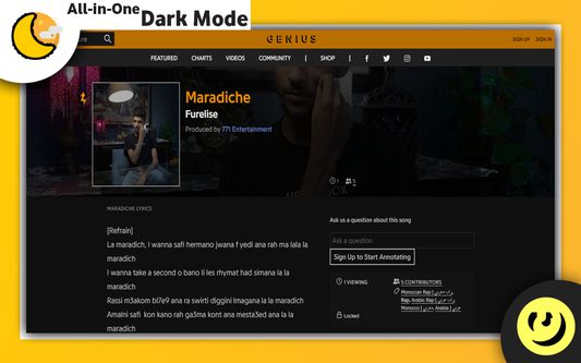 Genius Dark Mode / Skin