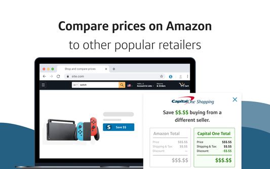 Compare prices on Amazon to other popular retailers