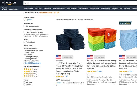 Seller country information added to amazon search pages