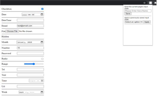 Filling a form