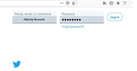 Your user name and password is filled in by the Add On automatically, if there is only one account available for a site.