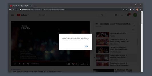 Video paused. Continue watching?