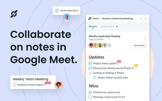 Collaborate on notes in Google Meet