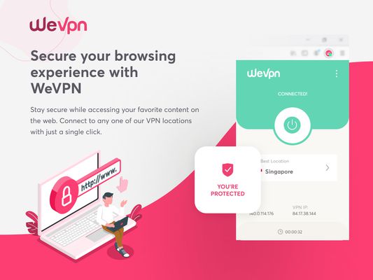 Defeat censorship, unblock any website and access the open Internet the way it was meant to be with WeVPN®
