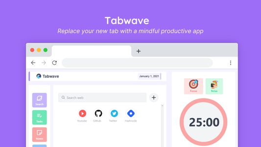 Replace your new tab with a mindful productive app