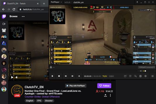 Playing Twitch.tv stream in PotPlayer