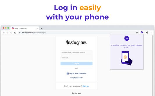 Log in easily with your phone