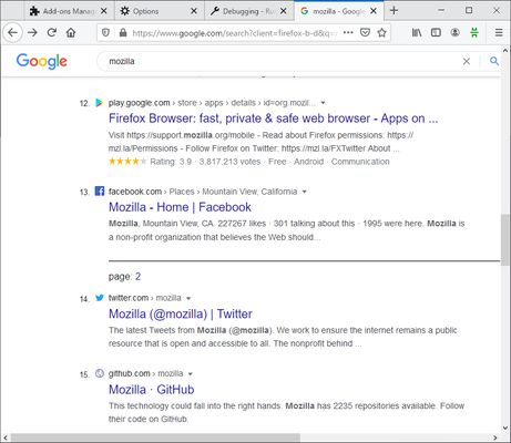 The site icons are displayed in the Google search results. It also works on pages added by AutoPagerize.