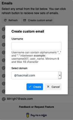 Create custome email