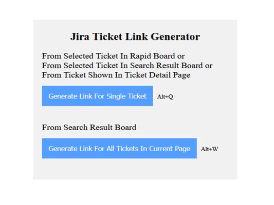 Popup window showing available options.