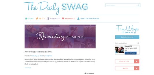Swagbucks blog