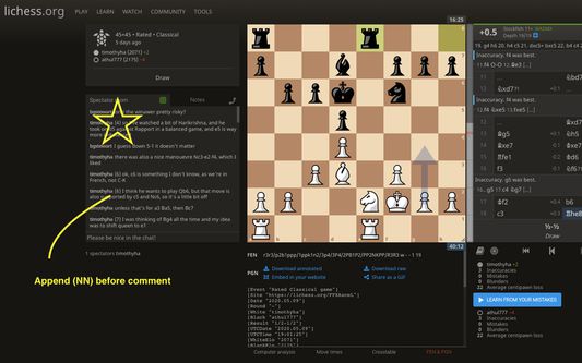 Lichess.org chat/whisper with move numbers – Get this Extension for 🦊  Firefox (en-US)