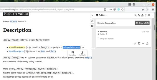 It lets you highlight and annotate directly on page (not load a hypothes.is cached page)