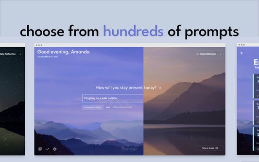 choose from hundreds of prompts