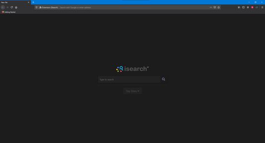 New Tab Dark Theme