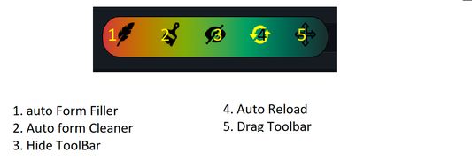 page toolbar with auto form filler , auto page reload and more.