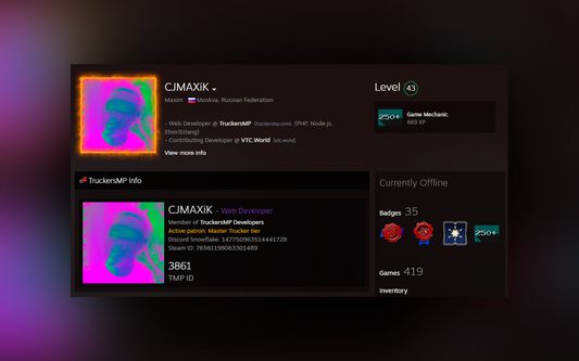 Steam profile