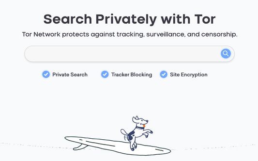 Search privately with Tor