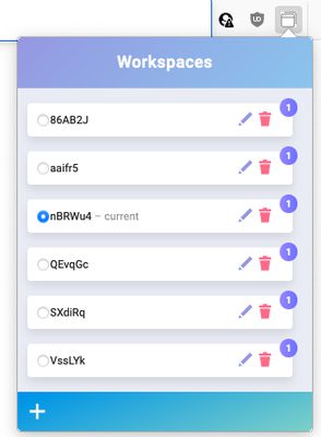 Workspaces are sorted alphabetically and lexicographically when created. This feature will be supported in 1.0.1.