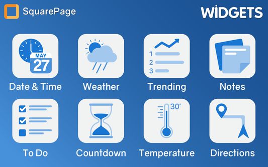 Add widgets to improve your productivity