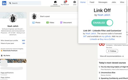 LinkOff browser extension