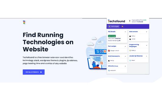 This extension help you to identify running technologies on website.