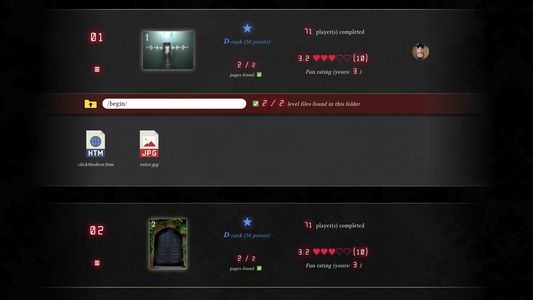 Handy level explorer which allows keeping track of everything without the need of bookmarks