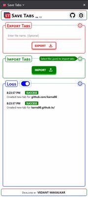 Importing Tabs.