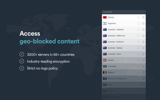 Surfshark VPN - Access geo-blocked content